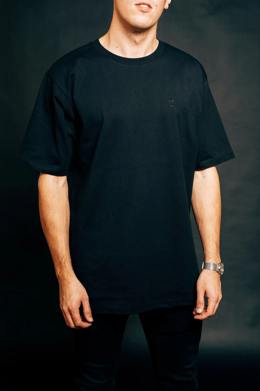 Oversize T-Shirt mit Logo-Applikation, Ansicht 1