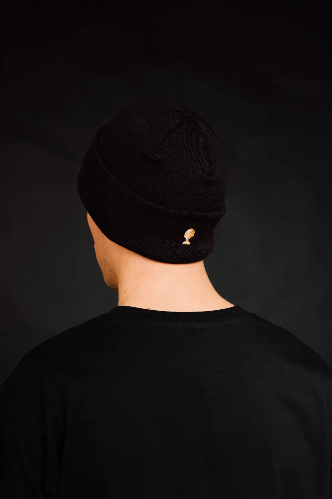 Beanie aus Merinowolle mit Logo-Applikation, Ansicht 4